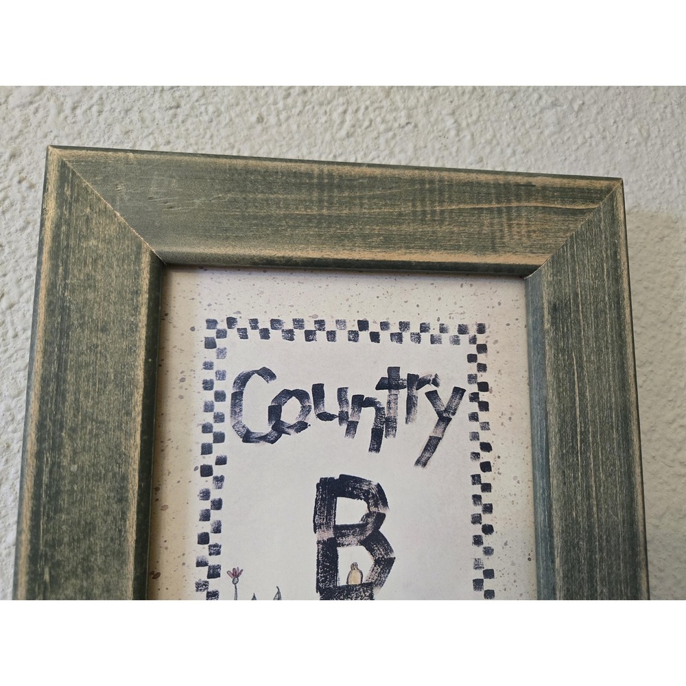 Vintage Linda Spivey Country Bath Outhouse Primitive Bathroom Framed Print - Picture 5 of 8